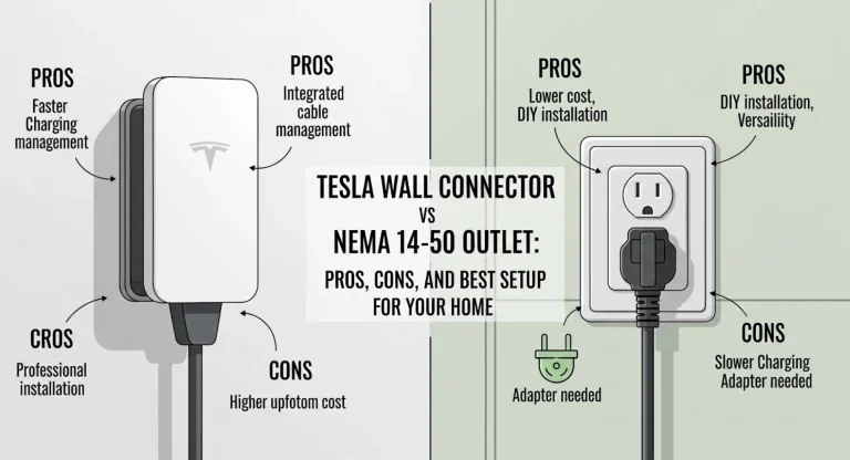 Tesla Wall Connector vs NEMA 14-50 Outlet: Pros, Cons, and Best Setup for Your Home